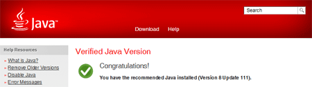 Instalace aplikace JAVA